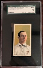 1909-11 T206 Mickey Doolan (Doolin) Portrait Piedmont 150 Phillies SGC 5 picture