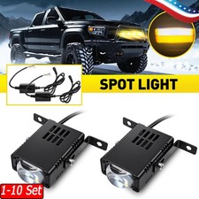 1-10x Amber White Red LED Spot Lights For 07-26 Jeep Wrangler JK JL Rubicon SUV picture