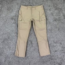 Clothing Arts P^cubed Pick-Pocket Proof Cargo Pants Womens 12 Petite Tan Khaki picture