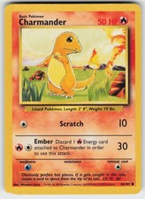 Charmander Common Base Set 046/102 LP picture