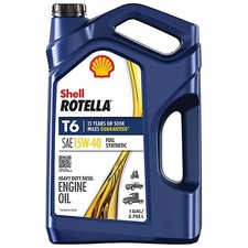 Shell Rotella 1 gal. 15W-40 T6 Full Synthetic Oil picture