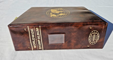 Harris Worldwide Album w/ Stamps Singapore South Africa Spain Sweden Solomon Is. picture
