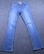Arizona Jeans Womens 1 Blue Cotton Denim Bootcut Workwear Faded Travel - 531 picture