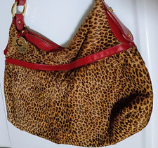 FENDI Leopard Print Pony hair Calfskin Chef Shoulder Bag picture