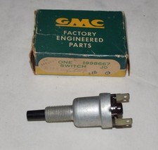 NOS 1958-65 CHEVY CORVETTE IMPALA PASSCAR CORVAIR TRUCK STOP LAMP SWITCH 1998667 picture