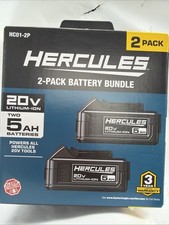 Hercules 20V 5 Ah Lithium-Ion Battery Bundle, 2-Pack New In Box picture