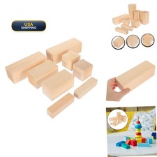 8 Pcs Unfinished Wood Carving Blocks for Whittling DIY Craft Wooden Pieces picture
