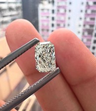 3.00 CT Radiant Cut Lab Grown CVD Diamond Loose VVS1 - Certified D Color Stone picture