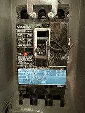 Siemens ED43B040 40 Amp 3-Pole Circuit Breaker Siemens Sentron Series ED4 40A picture