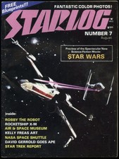 AUGUST 1977 STARLOG MAGAZINE NUMBER 7, STAR WARS, w/BLUEPRINTS INSERT, STAR TREK picture