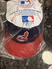 Vintage Cleveland Indians Chief Wahoo Souvenir Batting Helmet NOS Sealed USA picture