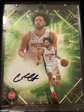Cade Cunningham Signed Detroit Pistons Photo Fanatics Authentic Autograph 48/99 picture