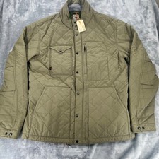 Relwen Quilted Tanker Jacket Mens Large Olive Green NWT Huckberry picture