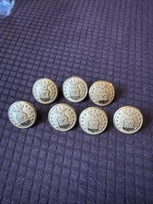 Lot of 7 Vintage USAF Air Force Gold Overcoat Buttons 1-1/8