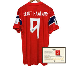2026 Norway Haaland Signed Style Home Player Jersey Framed Gift Hot Sale picture