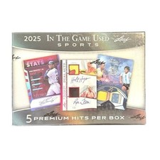 2025 LEAF IN THE GAME USED SPORTS HOBBY BOX - BRAND NEW -  🔥🔥🔥 picture