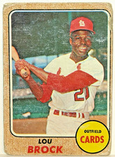 1968 Topps Lou Brock #520 St. Louis Cardinals HOF picture