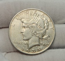 1935 S Peace Silver Dollar $1 Semi-Key Date VF Very Fine Details US Coin P35cEQ picture