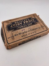 Antique 40's Counter Disply Carton Wrigley's Jucy Fruit Chewing Gum  Box (Empty) picture