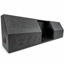 Universal Single Regular Cab Subwoofer Box 2x8” Ford Gm Bolero Style  Mega Bass picture