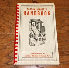RARE Cotton Ginner's Handbook 1955 Louisiana-Mississippi Ass. Tom Johnston VNTG picture