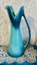 STUNNING Mid-Century Aqua Blue 16 Inch Royal Haeger Pitcher Ewer Vase R1619 picture