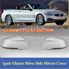 1Pair For BMW 1 2 3 4 X1 2012 - 2019 Glacier Silver Side Mirror Cover picture