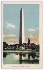 Vintage 1908 Washington Monument D.C. Postcard Ullman Mfg Co. Posted picture