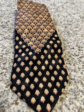 Vitaliano Pancaldi D. Fine Abstract Handmade Pure Silk Tie 4” Width picture