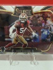 2025 Panini Select Fred Warner Field Level Tri-Color Prizm /99 #417 49ers picture