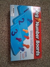Lakeshore Learning Peg Number Boards TT625 for Ages 3+ with 60 Pegs New Opened picture