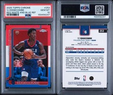 2025-26 Topps Chrome #253 VJ Edgecombe Red White and Blue Refractor PSA 10 picture