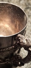Chinese Export Silver Cup  Gold Wash 33.4g  1800's Tiny Tankard picture
