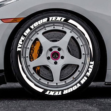 CUSTOM TEXT Tire Lettering Sticker 1.06