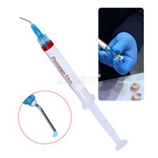 US DENTEX Dental Porcelain Acid Etch Gel 9.5% Etchant 2.5ml/Syringe picture