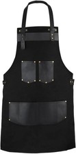 Leather Apron for Women & Men – Adjustable Chef Apron-Christmas Gift picture