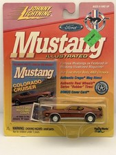 Johnny Lightning Mustang Illustrated 1972 Mustang Coupe 1:64 Brown Diecast Car picture