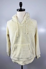 Dylan Los Angeles Women’s M Ivory Sherpa Fleece Pullover Hoodie Cozy picture