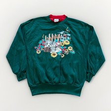 Vintage Basic Editions Sweatshirt Women’s L Cottagecore Granny Puppy 90s picture