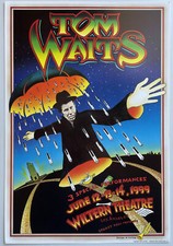 Tom Waits Concert Poster Los Angeles1999 Randy Tuten picture