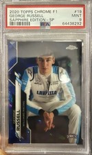 2020 Topps Chrome Sapphire F 1 - SP Variation George Russell #19 (RC) PSA 9 MT picture