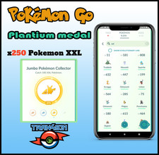 Pokemon XXL ×250 For Medal Jumbo Pokemon Collector - Pokemon Go - Mini P T C picture