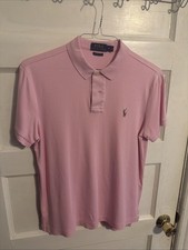 Polo Ralph Lauren Polo Shirt Pink Men Medium Small  picture