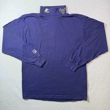 Vintage Baltimore Ravens Mock Neck Turtleneck Starter NFL 90s Lamar Lewis Large picture
