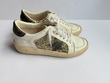 Vintage Havana White/Gold/Camouflage Glitter Women Size 8 picture