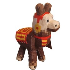 Minecraft Llama Plush Stuffed Animal Toy Red Yellow Brown Carpet NWT Gamer Life picture