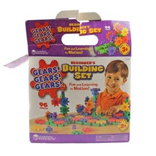 Gears Gears Gears Beginner's Building Set Learning Resources Complete 96 Pcs picture