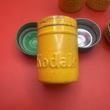 3 Vintage Aluminum Metal 35mm Kodak Film Canisters W/ Lids picture