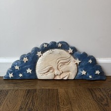 Vintage Al Pisano Celestial Moon Stars Wall Plaque picture