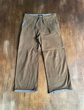 Y's Yohji Yamamoto Wide Leg Drawstring Wool Trousers Pants made in Japan picture